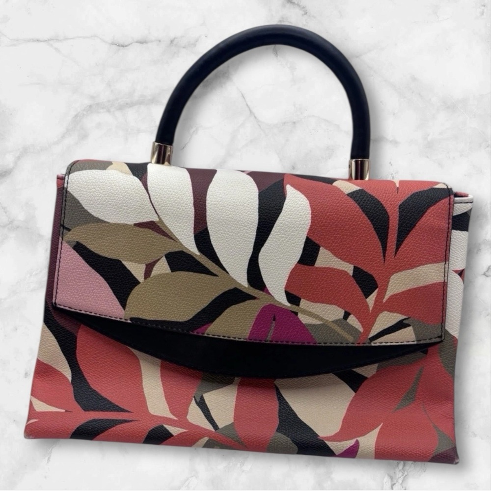 A New Day Crossbody Tropical Island Purse Flap‎ Front Handbag Bag palm leaf